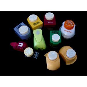 Emagination, Marvy, Stampin Up and More Small Paper Punches Lot Of 10